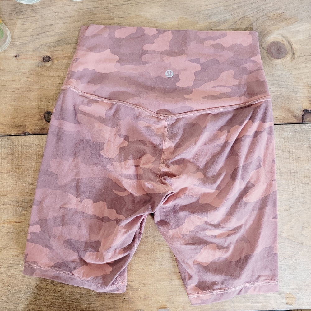 lululemon Align athletica Pink Camo Women Shorts